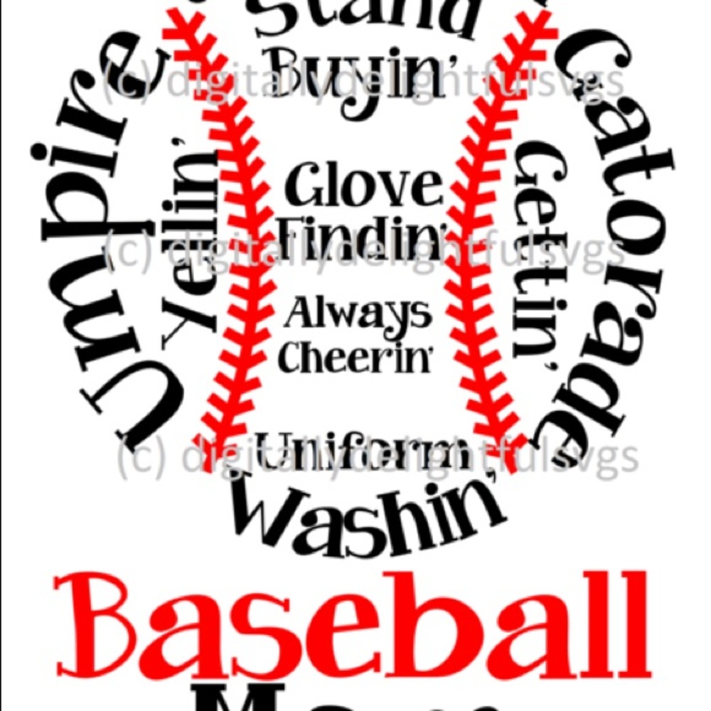 BASEBALL MOM T-SHIRTS - Picture 4 of 7